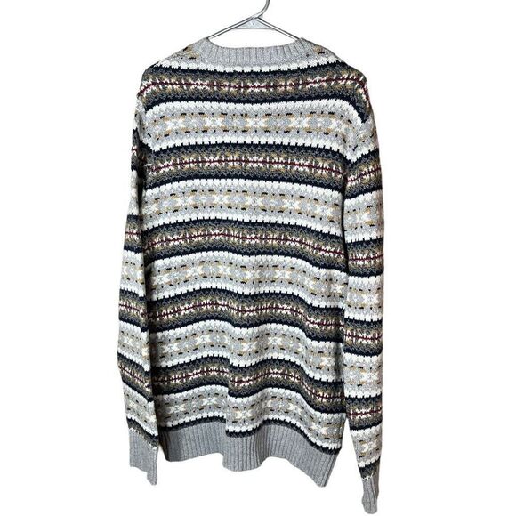 American‎ Eagle Mens Super Soft Fair isle Crew Neck Sweater Large Tall - Picture 9 of 9
